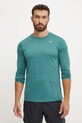 Mizuno longsleeve pentru alergare Impulse Core turcoaz J2GAA520