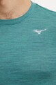 Mizuno longsleeve pentru alergare Impulse Core J2GAA520 turcoaz