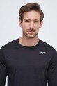 Mizuno longsleeve pentru alergare Impulse Core negru J2GAA520