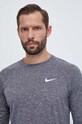 Odzież Nike longsleeve treningowy NESSA590 szary