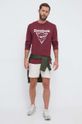 Reebok Classic longsleeve din bumbac Basketball 100070714 burgundia AW23