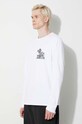 KSUBI longsleeve din bumbac alb MFA23TE013