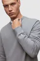 Βαμβακερή μπλούζα με μακριά μανίκια AllSaints HASTE γκρί