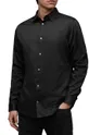čierna Bavlnená košeľa AllSaints Simmons Pánsky