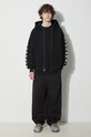 Maharishi longsleeve bawełniany Hikeshi Organic L/S T-Shirt 1083.BLACK czarny AW23