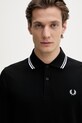 Fred Perry longsleeve din bumbac negru M3636.350