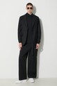 Heron Preston cotton longsleeve top Hpny Emb Rollneck HMAB027C99JER0021001 black AW23