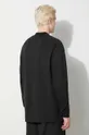 negru Y-3 longsleeve din bumbac