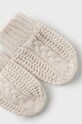 Fiú Mayoral Newborn gyerek sapka és kesztyű 9666.1L.Newborn.9BYX bézs