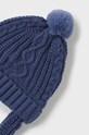 Mayoral Newborn czapka i rękawiczki dziecięce 9666.1L.Newborn.9BYX granatowy AW23