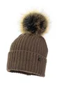 Детская шапка с примесью шерсти Jamiks COLD II коричневый