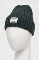Pepe Jeans czapka z domieszką wełny dziecięca PB040310 zielony AW23