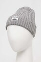 Pepe Jeans czapka z domieszką wełny dziecięca PB040310 szary AW23
