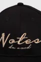 Notes du Nord czapka z daszkiem bawełniana czarny