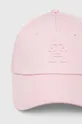 Pamučna kapa sa šiltom Tommy Hilfiger roza