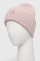 Tommy Hilfiger czapka z domieszką wełny AW0AW15153 różowy AW23