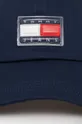 mornarsko modra Bombažna bejzbolska kapa Tommy Jeans