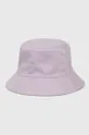 Obojstranný bavlnený klobúk Calvin Klein béžová