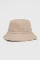 béžová Obojstranný bavlnený klobúk Calvin Klein Dámsky