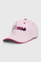 rózsaszín Guess pamut baseball sapka Női