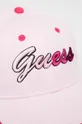 Bombažna bejzbolska kapa Guess roza