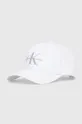 λευκό Βαμβακερό καπέλο του μπέιζμπολ Calvin Klein Jeans Γυναικεία