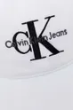 Βαμβακερό καπέλο του μπέιζμπολ Calvin Klein Jeans λευκό