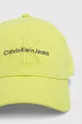 Bombažna bejzbolska kapa Calvin Klein Jeans zelena