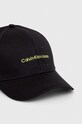Bavlněná baseballová čepice Calvin Klein Jeans K60K610280 černá SS24