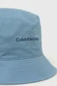 Bombažni klobuk Calvin Klein Jeans modra
