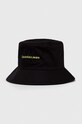 Calvin Klein Jeans kapelusz bawełniany aplikacja czarny K60K611029