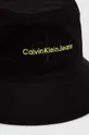 Bavlnený klobúk Calvin Klein Jeans čierna