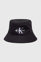 Calvin Klein Jeans kapelusz bawełniany nadruk czarny K60K611029