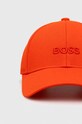BOSS czapka z daszkiem bawełniana 50495441 pomarańczowy SS24