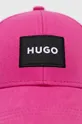 Bombažna bejzbolska kapa HUGO roza
