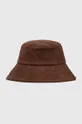 brązowy Roxy kapelusz sztruksowy Damski
