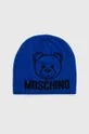 niebieski Moschino czapka wełniana Damski