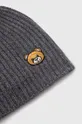 Moschino berretto in lana grigio