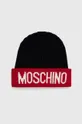 czerwony Moschino czapka wełniana Damski