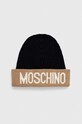 Шерстяная шапка Moschino шерсть бежевый M2994.65373