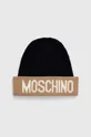 beżowy Moschino czapka wełniana Damski