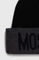 Vlnená čiapka Moschino čierna