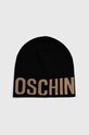Μάλλινο σκουφί Moschino μαλλί μαύρο M2997.65165