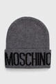 Moschino caciula de lana melanj gri M5672.60091