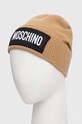 Moschino czapka kaszmirowa M5737.60094 brązowy AW23