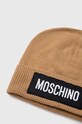 Akcesoria Moschino czapka kaszmirowa M5737.60094 brązowy