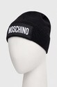 Moschino czapka kaszmirowa M5737.60094 czarny AW23
