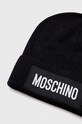 Akcesoria Moschino czapka kaszmirowa M5737.60094 czarny