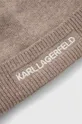 Karl Lagerfeld czapka z daszkiem z domieszką wełny 50 % Poliamid, 40 % Wiskoza, 5 % Kaszmir, 5 % Wełna