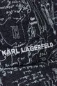 Bavlnená šiltovka Karl Lagerfeld modrá